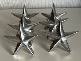 Lot de 6 ronds de serviette étoile metal  argenté - Noël ✨🌟