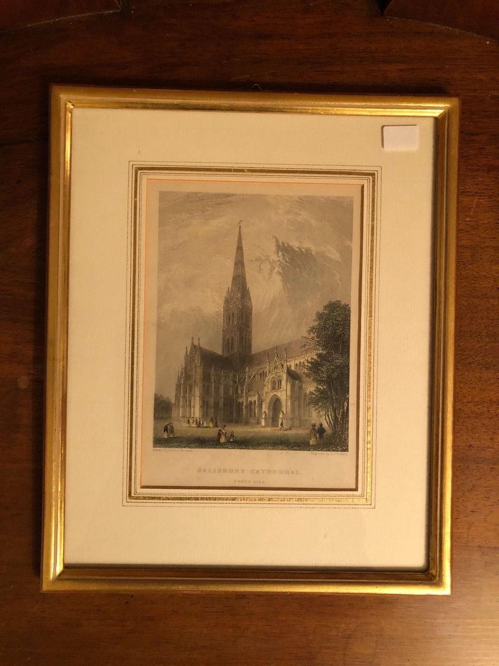 Poster & Bilder: Salisbury Cathedral. Antike Aquatinta. – Gebraucht aus Wald ZH von mlnt 1