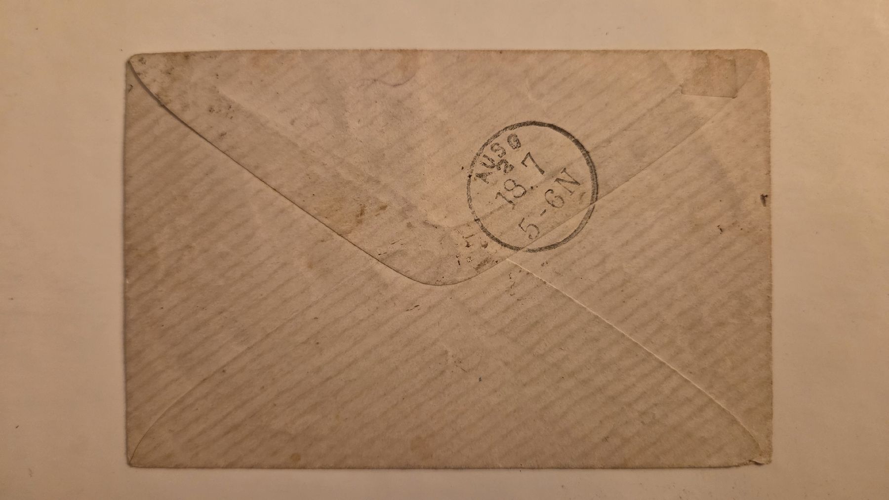 Alle Briefmarken: Briefchen mit One Penny Halbierung von 1883! – Gebraucht aus Chur von Rayont2 1