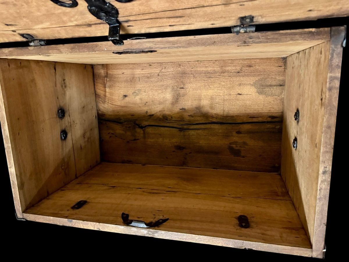 Cassapanche: Kleinere Eichenholz Truhe - 84cm lang – Usato da Ottikon venduto da san_w99n 2