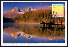 MK Farben der CH - Lärchengold, Herbst am Stazsee St. Moritz