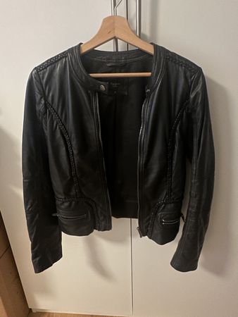 Pepe Jeans Lederjacke XS Schwarz Top Zustand