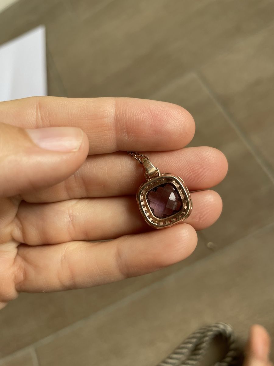 Catenine: Kette mit Anhänger Amethyst – Usato da Ottoberg venduto da aci_lq2w 2
