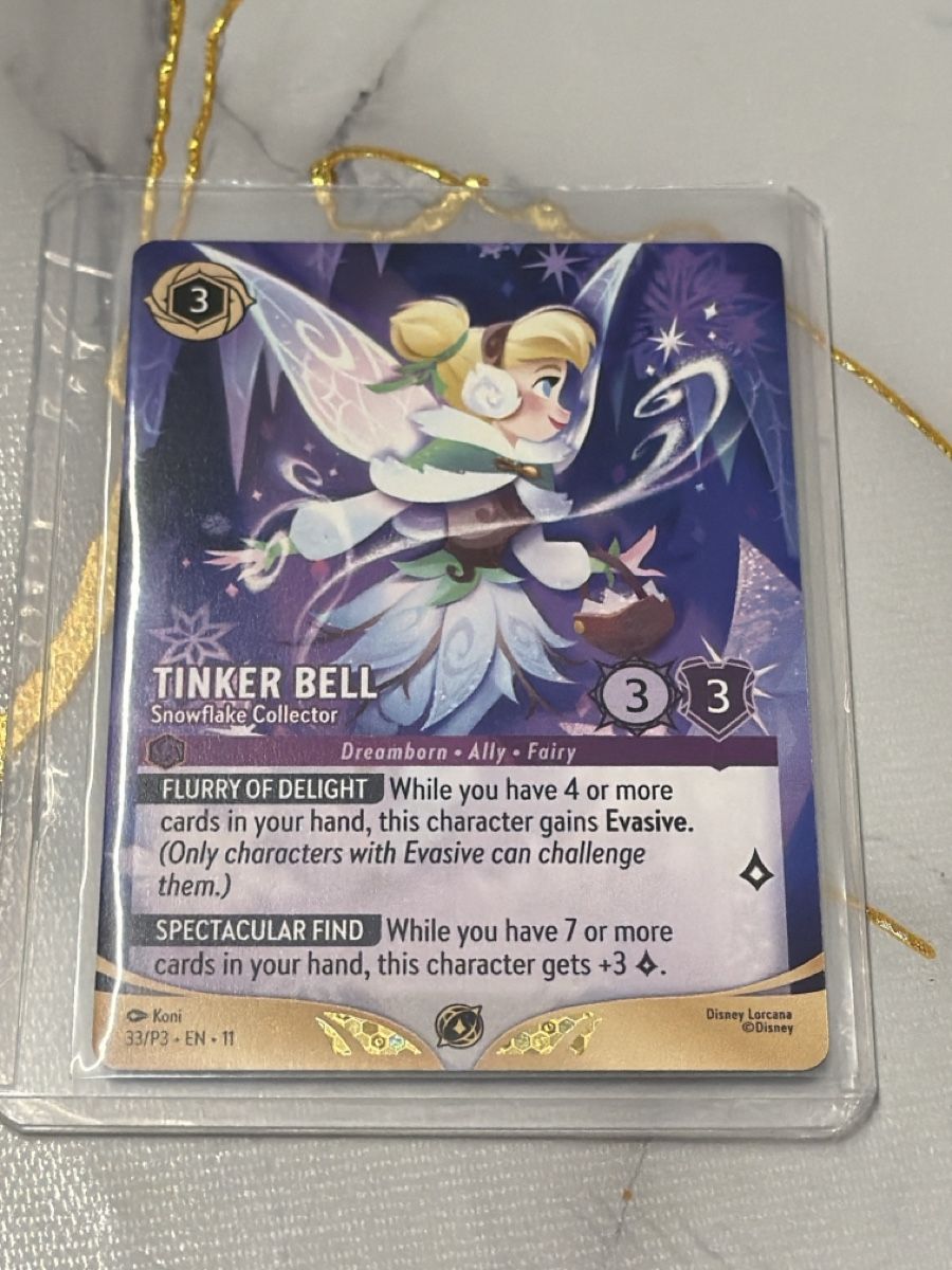Disney Carte collezionabili: Tinker bell snowflake promo – Nuovo (secondo la descrizione) da Massagno venduto da pokecoach