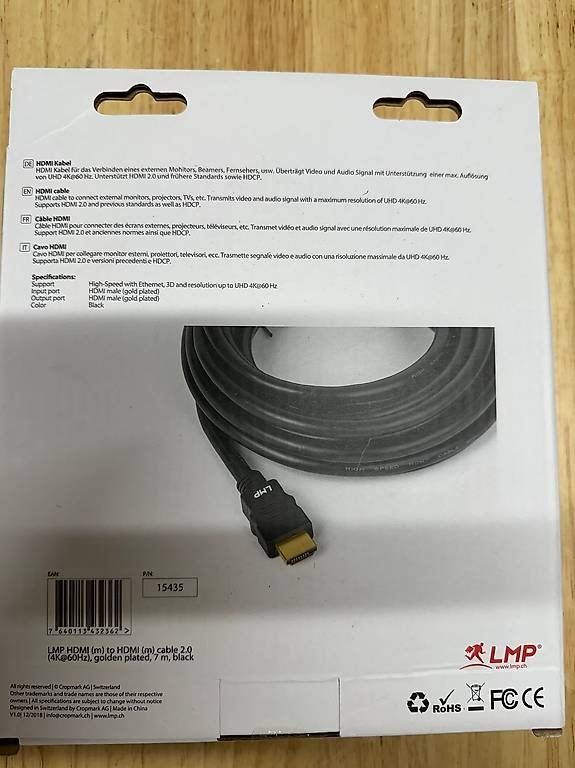 Câbles: HDMI Cable 7m. Neu Originalverpackt – D'occasion à Gossau ZH par kinderbuchverlag 2