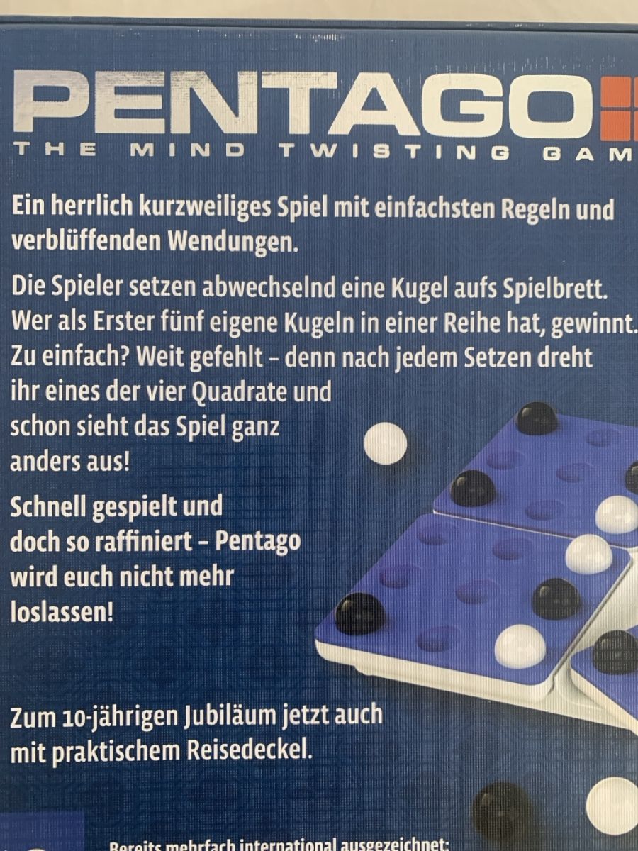 Spiele: Pentago The Mind Twisting Game 2 Players 8+ New – Neu (gemäss Beschreibung) aus Immensee von vgitter 6
