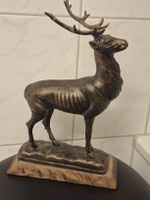 Deko Hirsch Gusseisen, neuwertig H 31cm  B 21 cm Gew. 2.7 kg