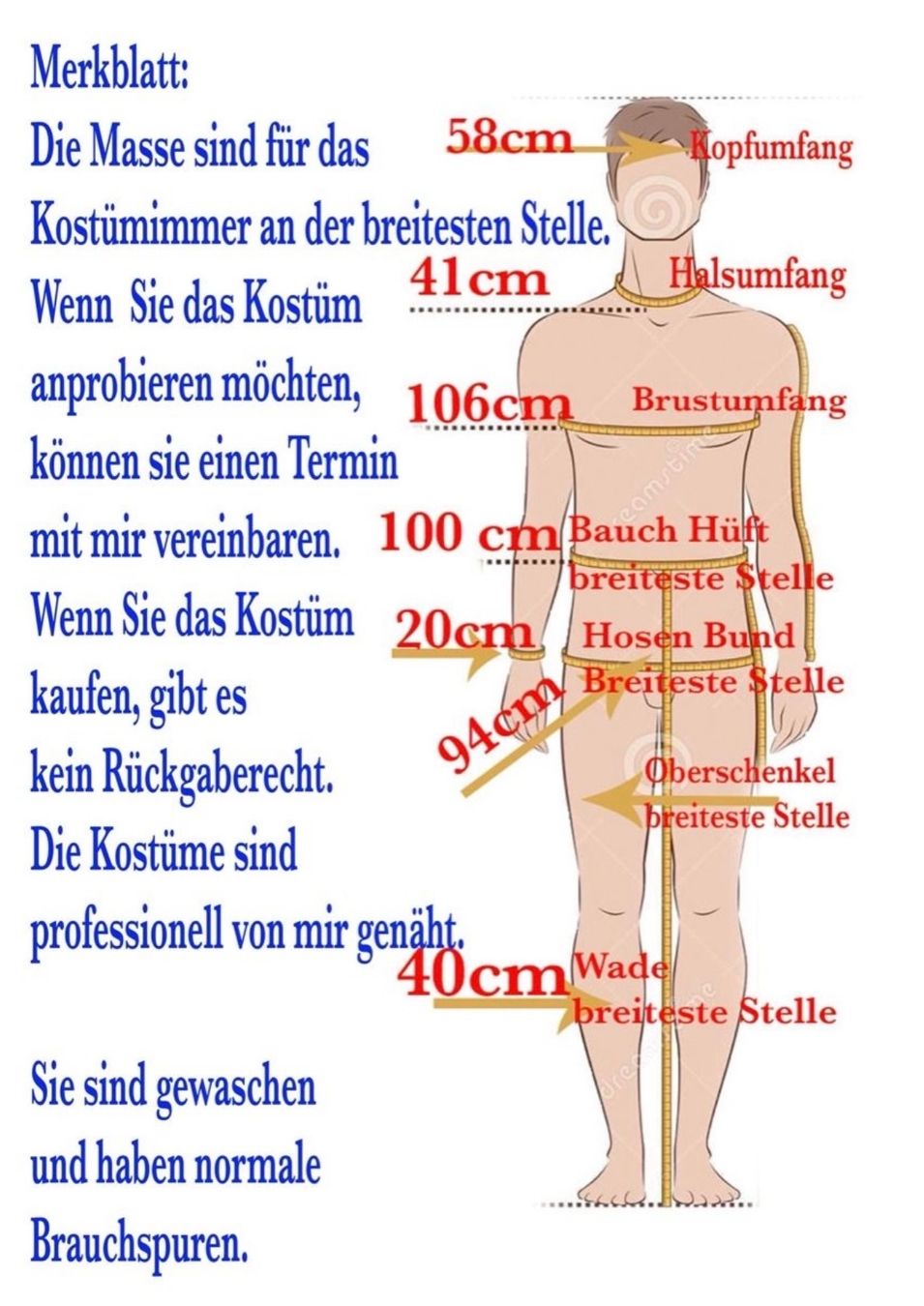 Costumi: Fasnachtskostüm Herren gold schwarz Grösse  M – Usato da Biberist venduto da Bsetzistei11 9