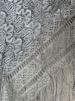 Gestrickte Spitzenstola Neu 115x115cm/Seide Nylon