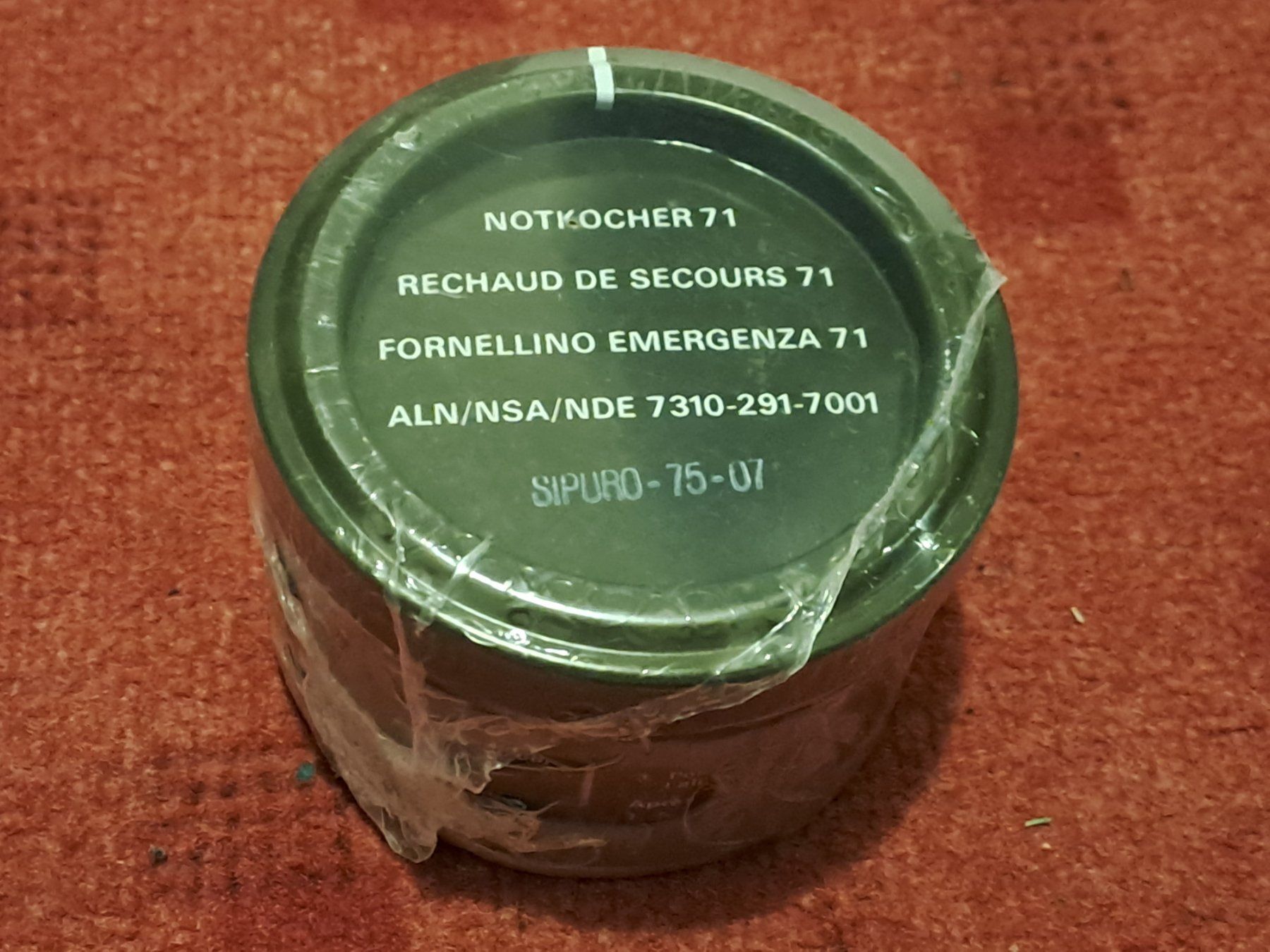 Schweizer Armee Uniformi: Notkocher 71 , verschweisst mit Zündhölzer – Nuovo (secondo la descrizione) da St.Gallen venduto da Infanteriewerk