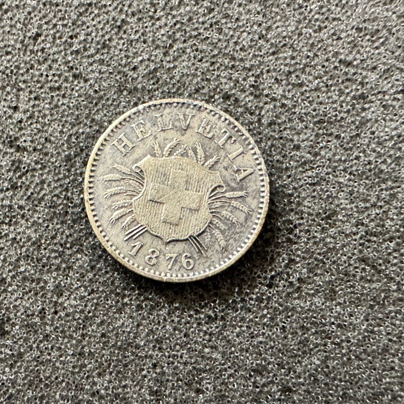 Tutti le monete: 5 Rappen Schweiz Wappen 1876 – Usato da Reitnau venduto da Coinhouse 1