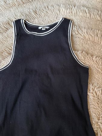 Damen Top H&M gerippt schwarz Grösse L guter Zustand