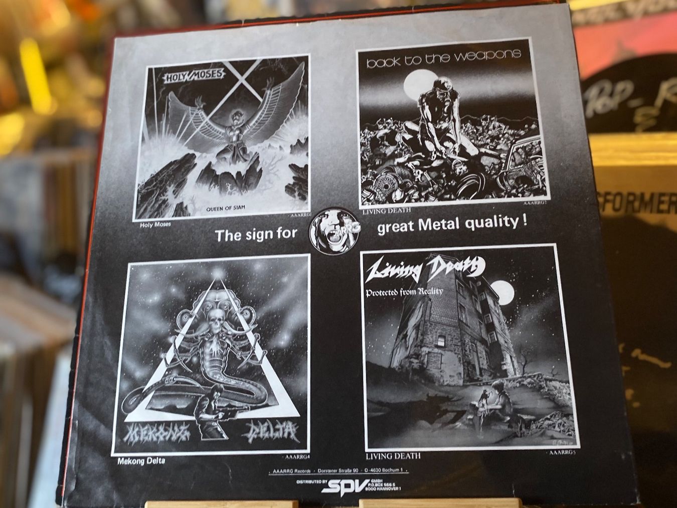 Schallplatten: LIVING DEATH - PROTECTED FROM REALITY..OG GER 1987...VG+/VG+ – Gebraucht aus Gals von Diskopatshop 3
