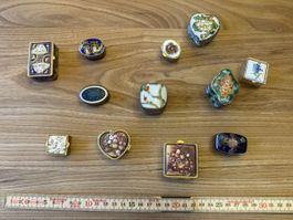 Antike Pillendosen Sammlung, Schmuckdosen, Vintage, Top!