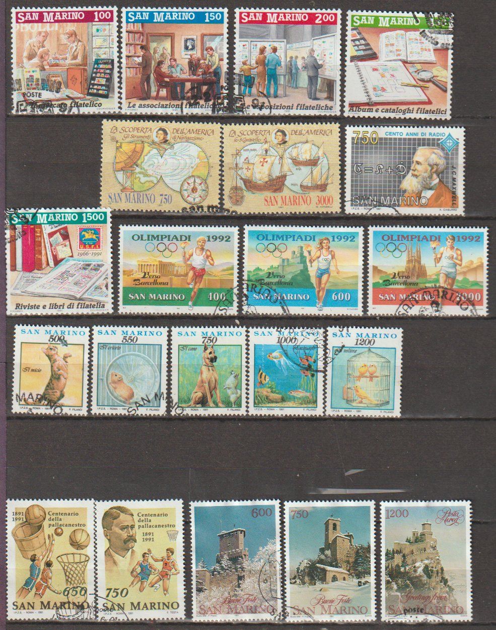 Alle Briefmarken: San Marino Collection – Gebraucht aus Crans-Montana von kira56