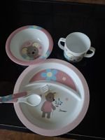Sterntaler Teller mit Besteck Mädchen Motiv Rosa
