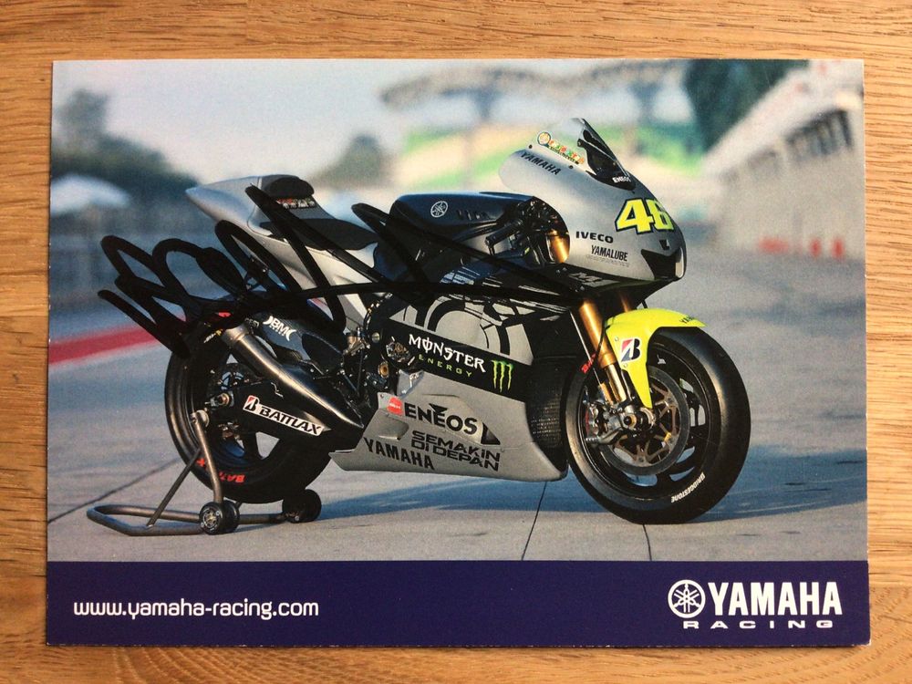 AUTOGRAPH VALENTINO ROSSI VR 46 FOTO HAND SIGNED MOTO GP