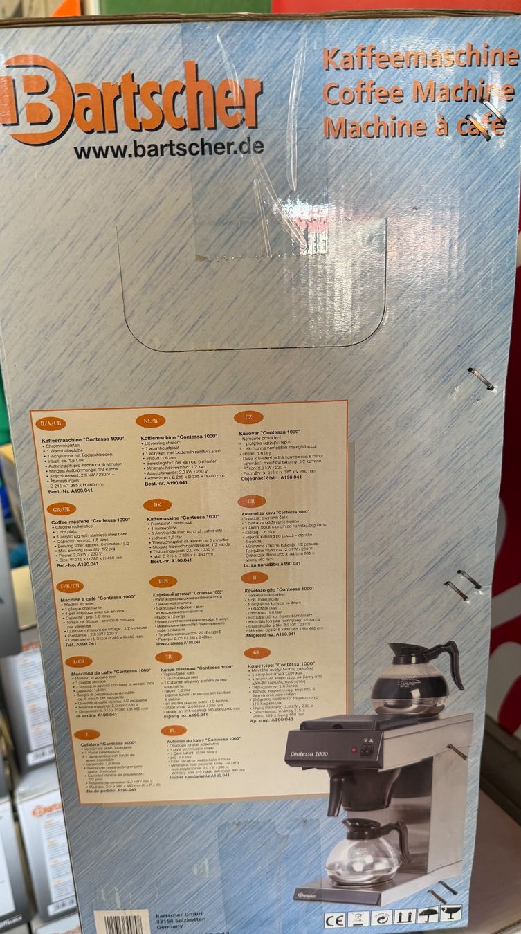 Kaffeemaschinen & Espressomaschinen: Bartscher Kaffeemaschine – Neu und originalverpackt aus Interlaken von Skandalpreis 1