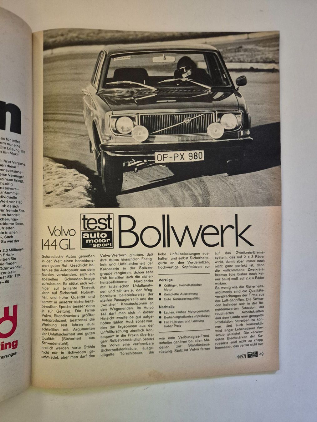 Riviste & Magazine: Auto Motor und Sport Heft 4/1971 – Usato da Langendorf venduto da zvonu161 5