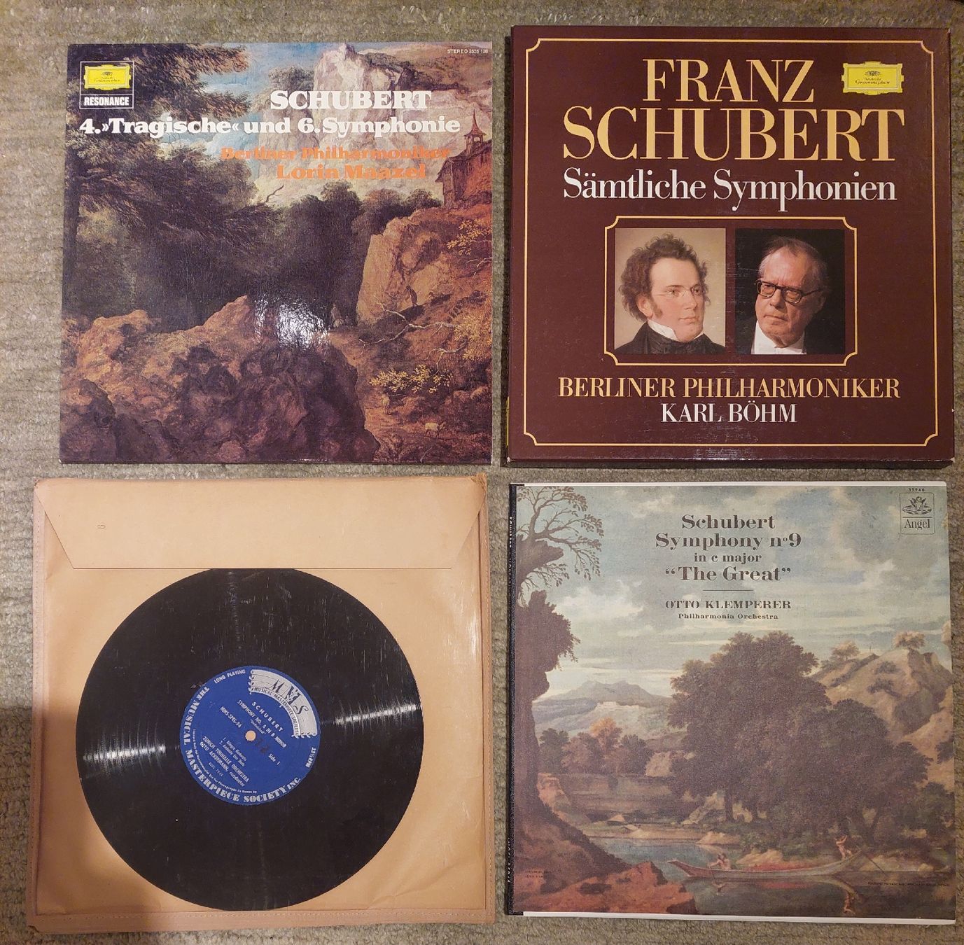 Dischi in vinile: 7 LPs mit Schubert Symphonien – Usato da Zürich venduto da Cortin