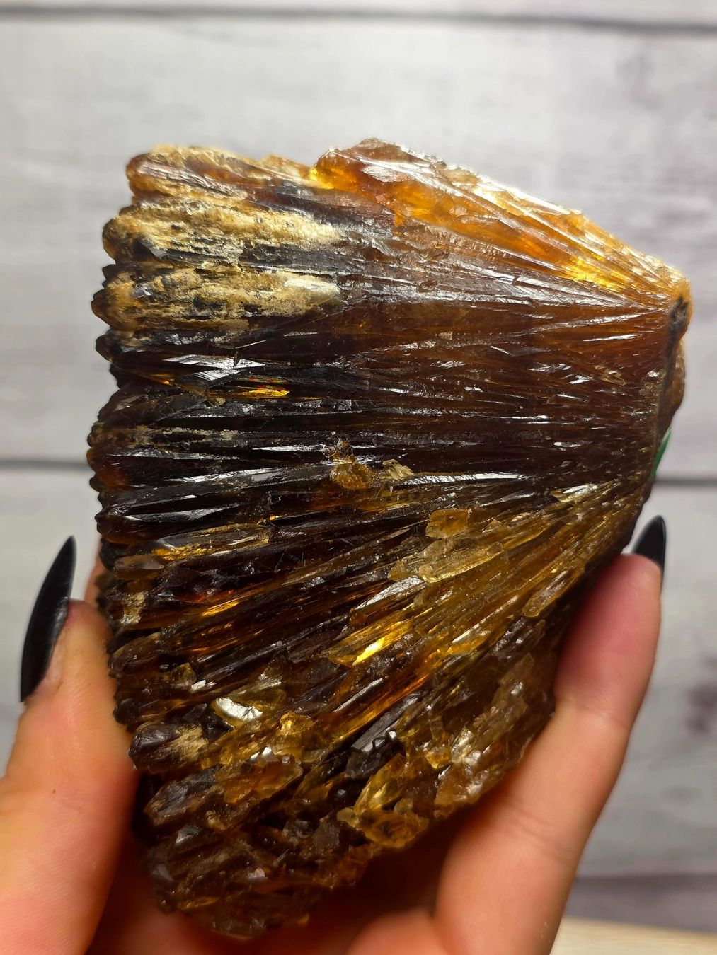 Minerali & Pietre curative: Bernstein Calcit Roh A 580g – Nuovo e nell'imballaggio originale da Matzingen venduto da Shay_Crystalz 1