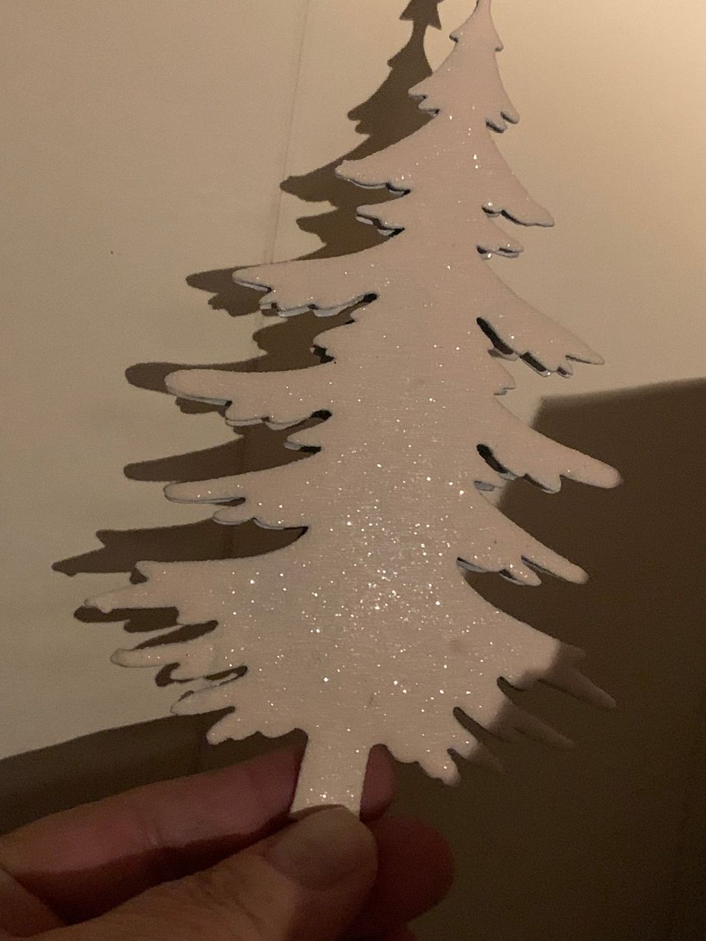 Alle Dekorationen: Weihnachtsbaum Anhänger beige mit Glimmer – Neu (gemäss Beschreibung) aus St. Gallen von Miousch 5