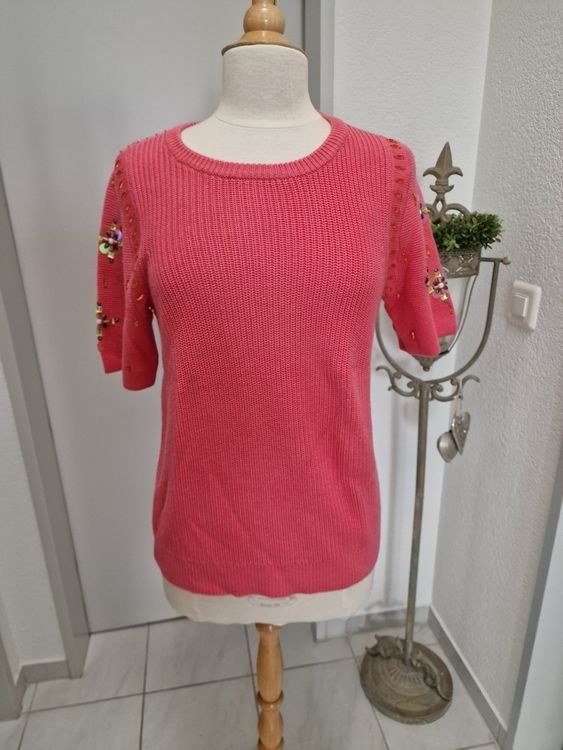 Camicette: Pink Embellished Knit Blouse – Usato da Basel venduto da dar_ch4051 1