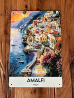 Amalfi Italy / Schönes Blechschild 20 x 30 CM / neu