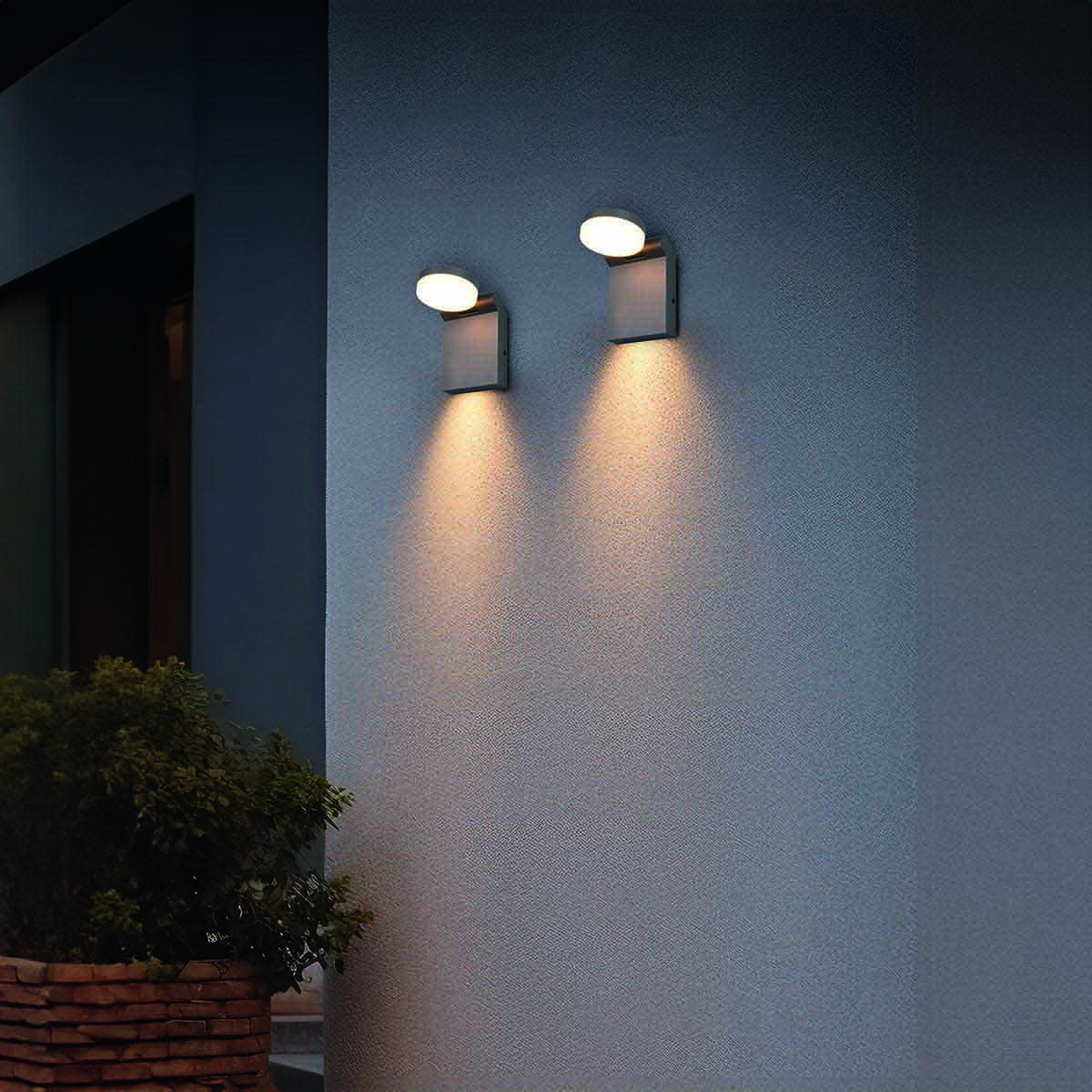 Lampade: LED Aussen Wandleuchte, Anthrazit, IP44 – Nuovo (secondo la descrizione) da Kreuzlingen venduto da Smart-Light 1