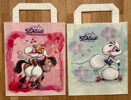2 Diddl Henkel Tüten A4 Nr. 4 & 6 Rarität