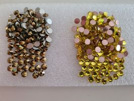 Swarovski 2088 Dorado/2038 Citrine(hotfix)ss20 2Farben 144st
