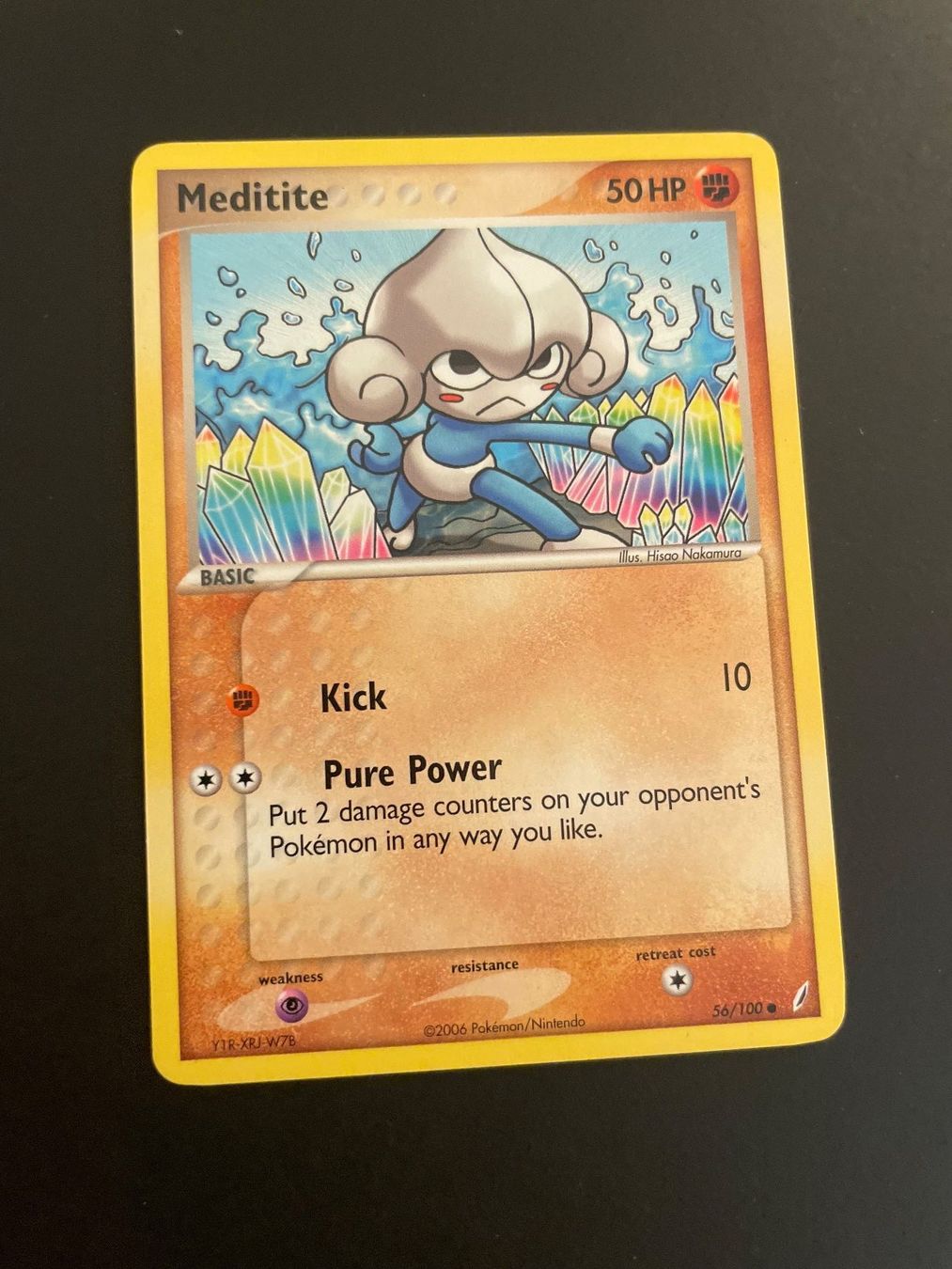 Pokémon Carte collezionabili: Meditite Crystal Guardians #56/100 – Usato da Zürich venduto da pokemon_cards