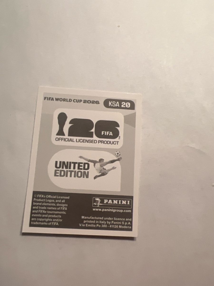 Panini Carte collezionabili: FIFA World Cup 2026 Sticker Abdoullah Alhamdan KSA – Usato da Dörflingen venduto da PapaLapap39