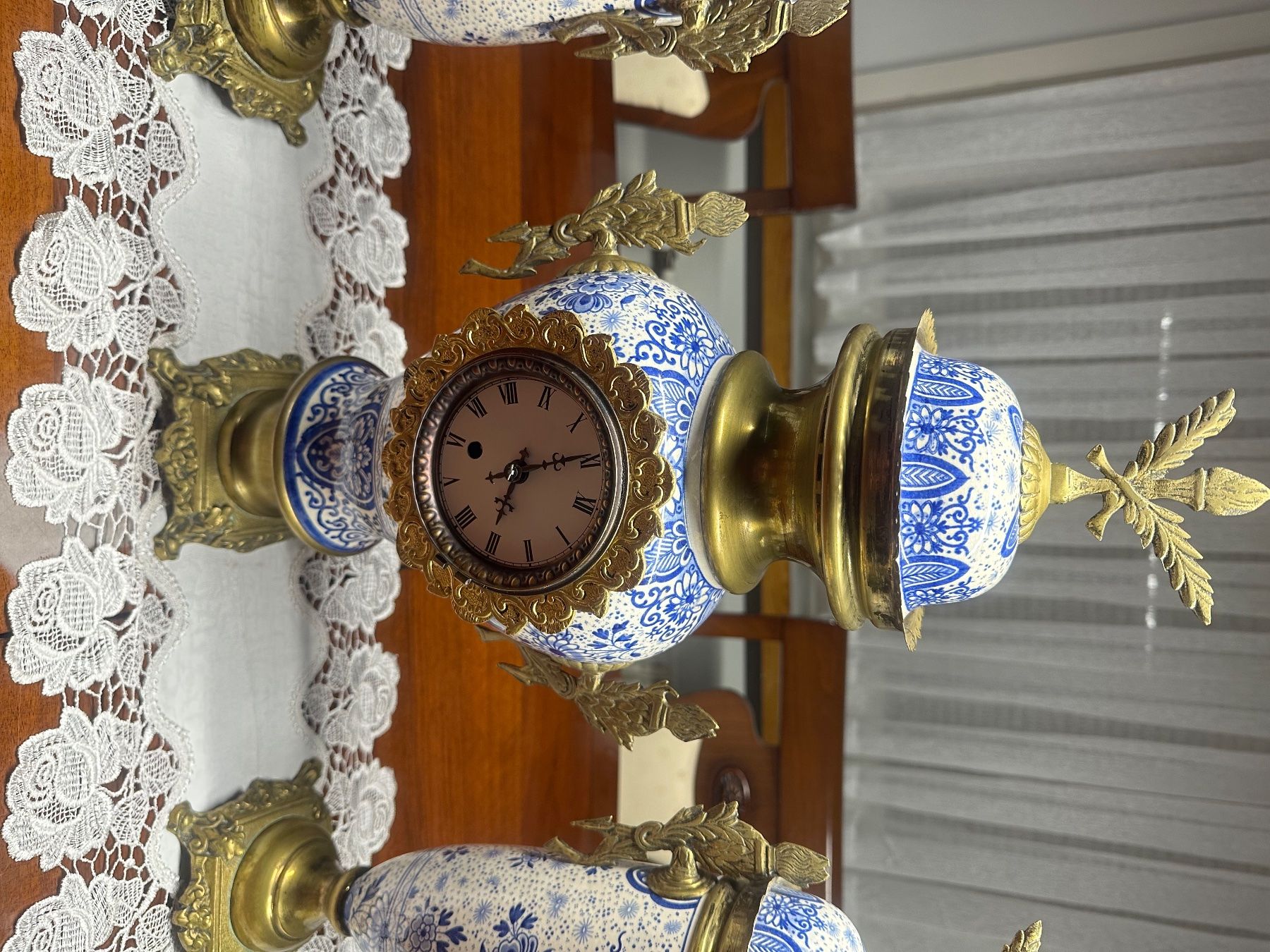 Orologi da terra & Orologi da parete: An 19th century German clock garniture – Usato da Trasadingen venduto da Kaffee.mann 7