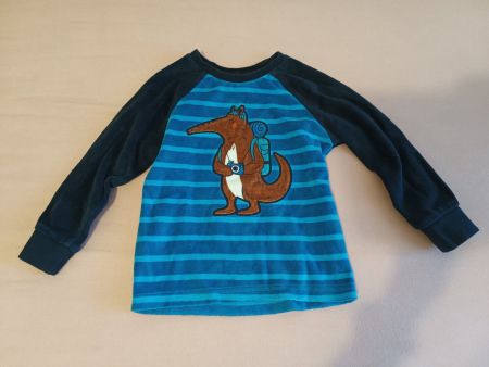 C&A Pyjama Pulli Nicki Gr 98 Kinder blau gestreift Tamandua