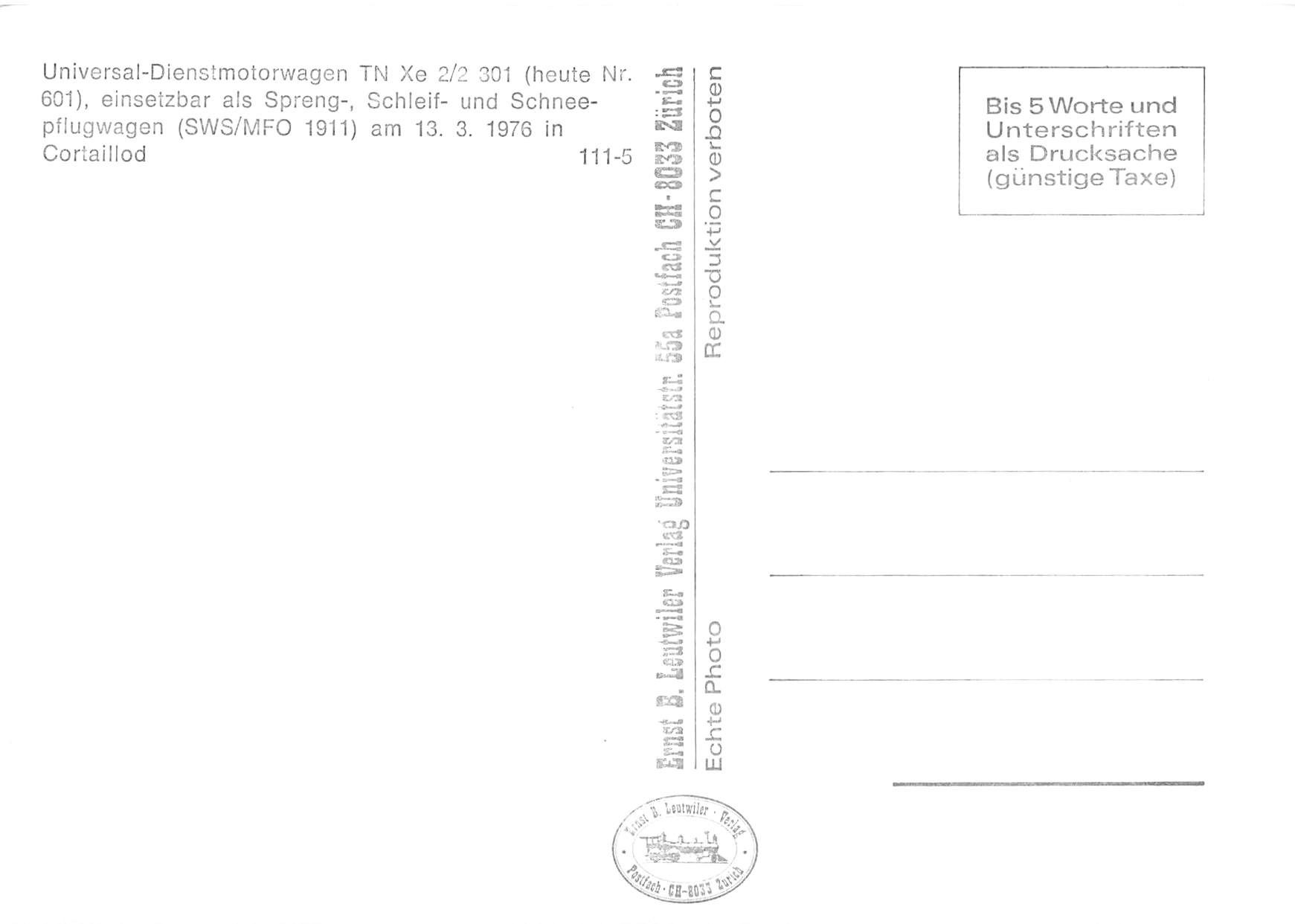Cartoline postali: TN SWS/MFO Straßenbahn – Usato da Biasca venduto da Blenio71 1