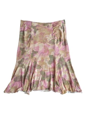 Vintage 2000s Ungaro printed butterfly skirt