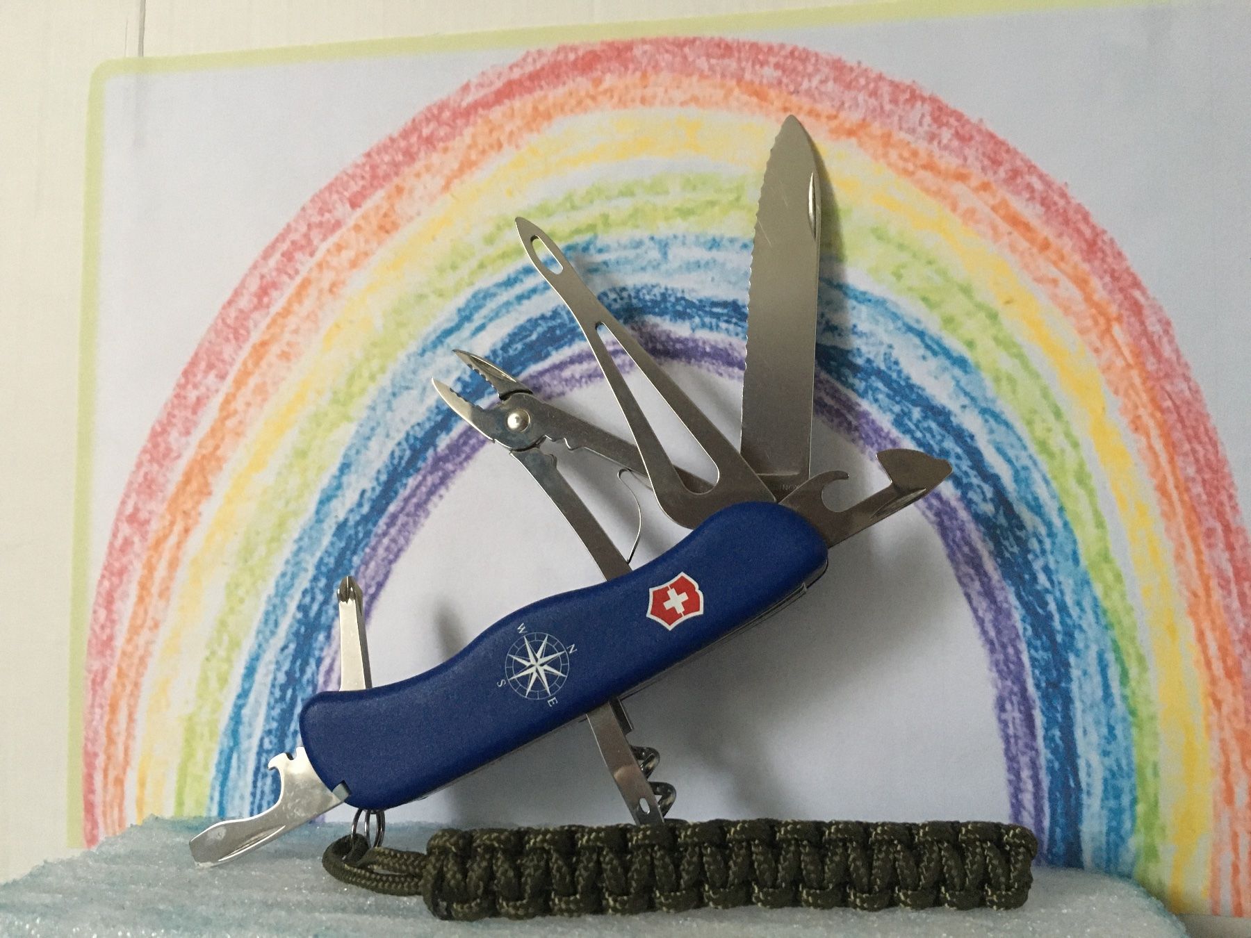 Victorinox Coltelli tascabile: VICTORINOX - Skipper - Sackmesser - mit olivem Paracord – Usato da Andwil SG venduto da Rainboli 2