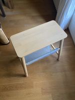 Beistelltisch Holz mit Stoffablage gebraucht