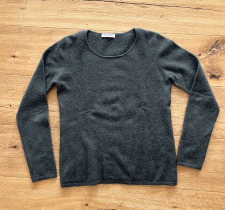 Cashmere -Pullover Gr 38 oliv