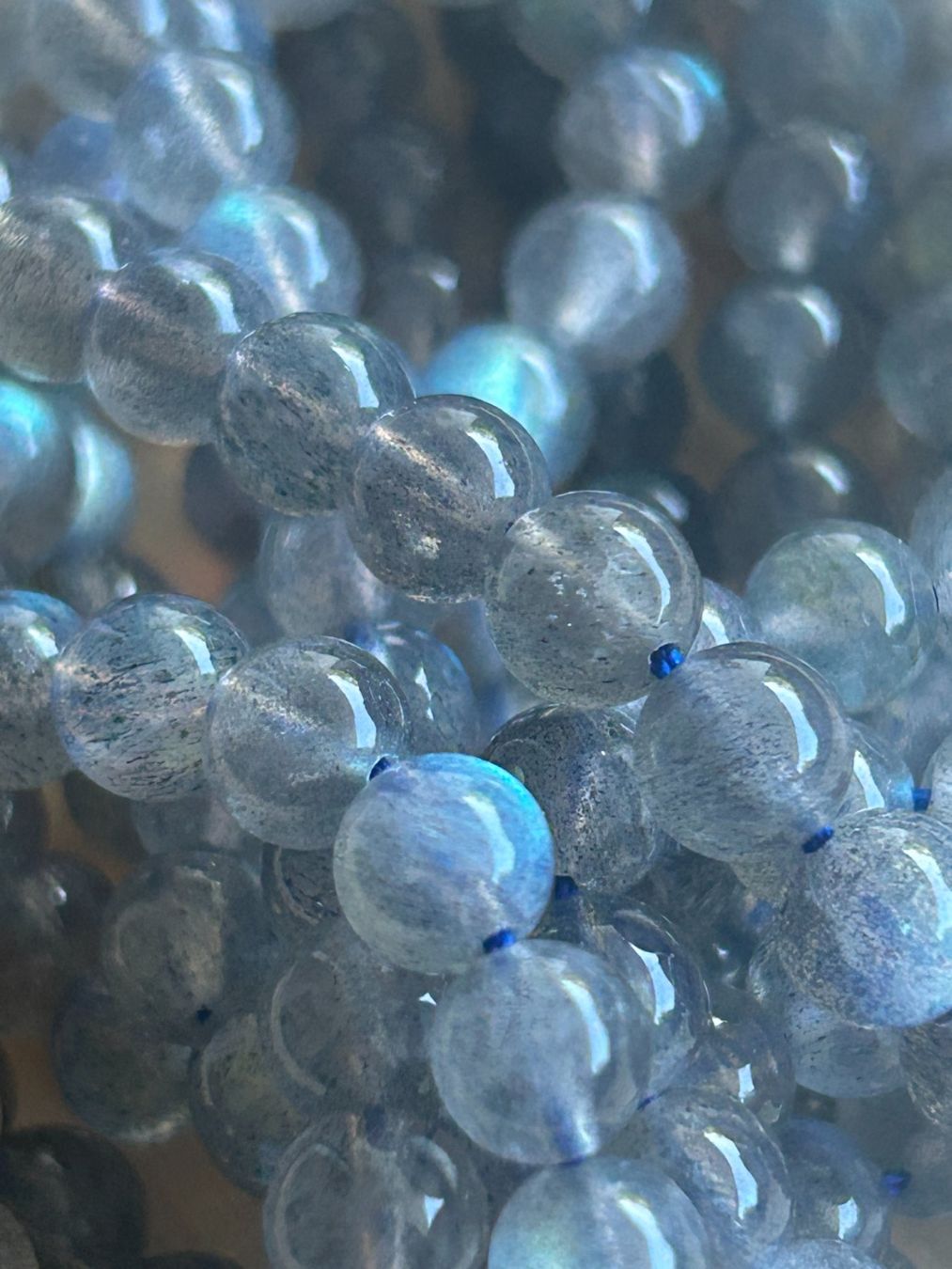 Minerali & Pietre curative: Strang echte Labradorite top level beads 6 mm – Nuovo e nell'imballaggio originale da Niederrohrdorf venduto da Ytobi 1