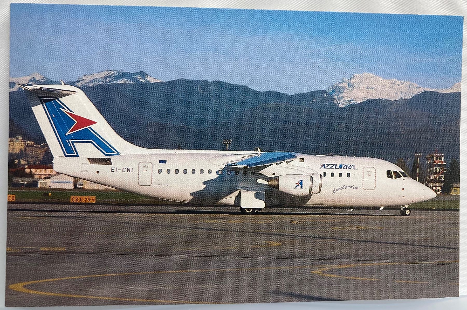 Cartoline postali: Postcard AroRJ85 Azzuraair – Usato da Lugano venduto da sel_x7bg