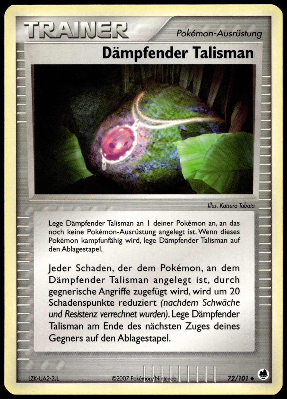 Pokémon Carte collezionabili: Dämpfender Talisman 72/101 Pokémon EX Dragon Frontiers – Usato da Uster venduto da Madame_Cards