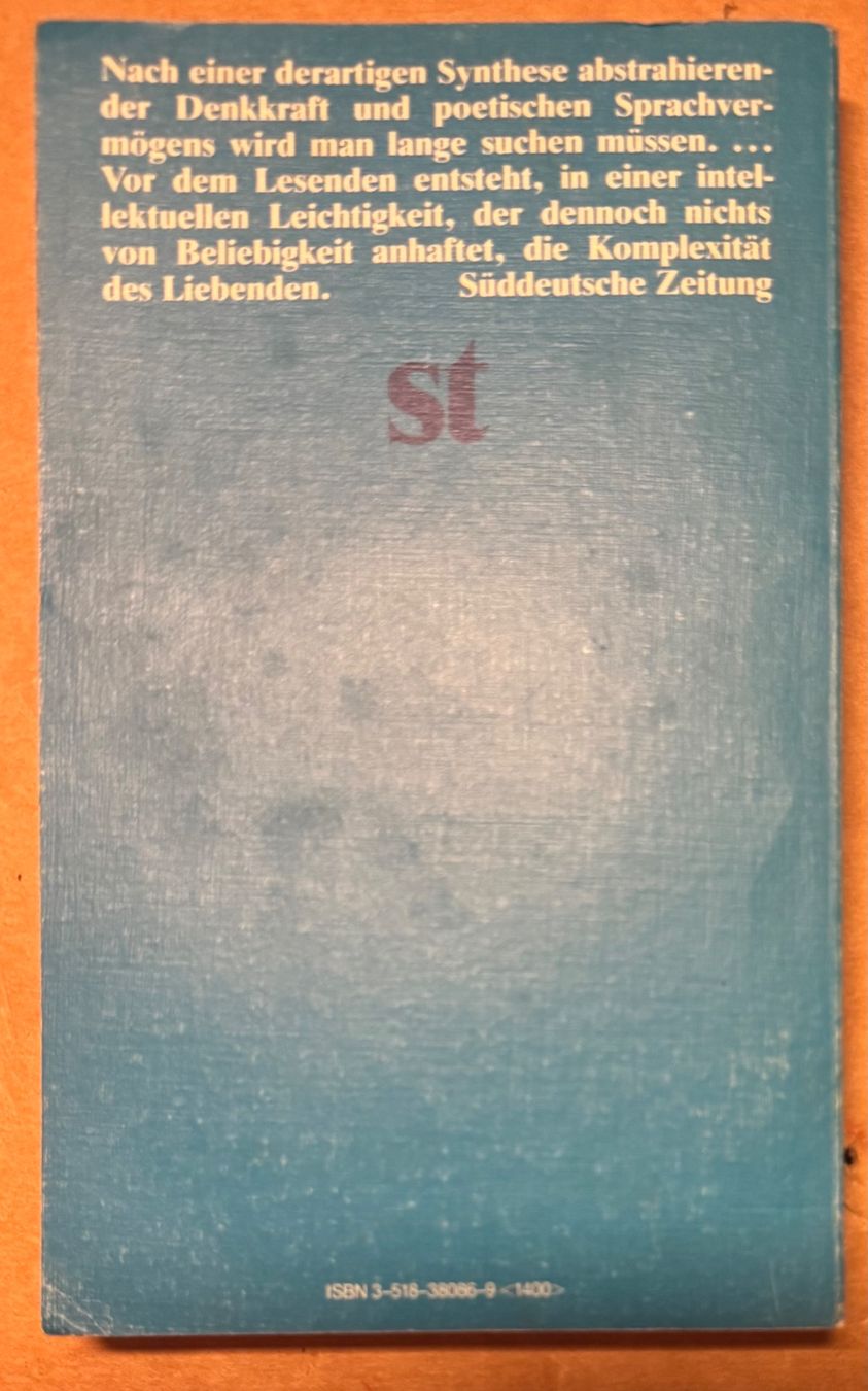 Libri: Roland Barthes * Fragmente einer Sprache der Liebe – Usato da Wettswil venduto da osoma99 1