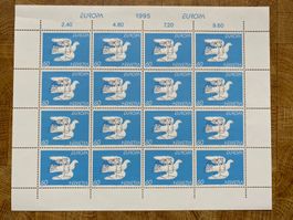 Philatélie deux feuillets Europa 1995 neufs ** Env. gratuit
