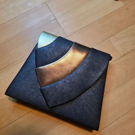 Vintage schwarze Tasche 2in1 Clutch