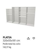 Dressing IKEA PLATSA modulable