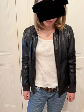Lederjacke 