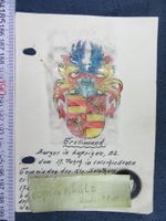 FAMILIENWAPPEN " GROLLIMUND LUPSIGEN BL " KARTE CA15X10CM