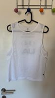 Under Armour Sport Top Weiss Mesh Gr. S